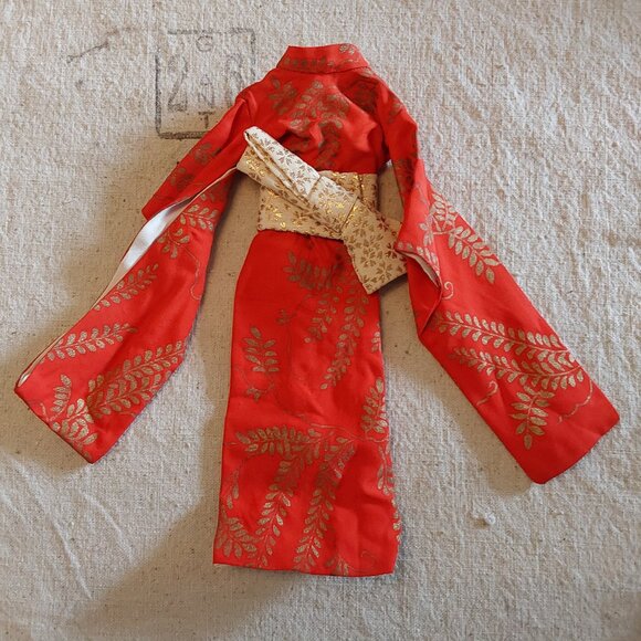 Vintage 1963 Barbie Travel in Japan #0821 Kimono and accessories - Picture 2 of 6